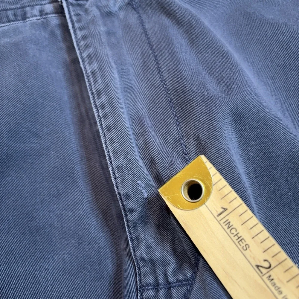 Polo Ralph Lauren Cargo Shorts Mens 38 Navy Blue Classic Chino Flat Front